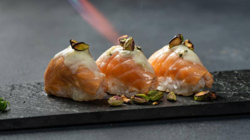 Niguiri, Piezas calientes